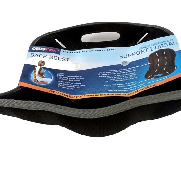 ObusForme Homedics Seat Back Boost  Posture Seat Dorsal Health New - Picture 3 of 6